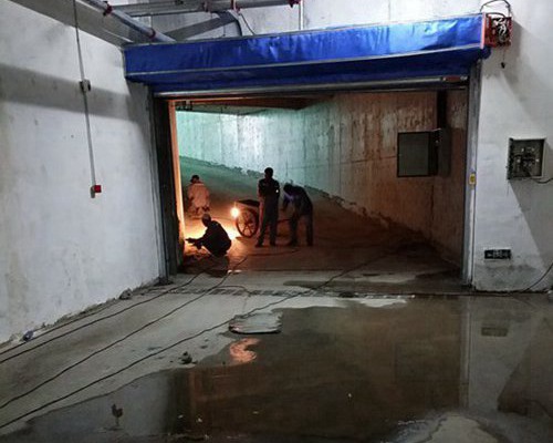 地下車庫通道口堵漏